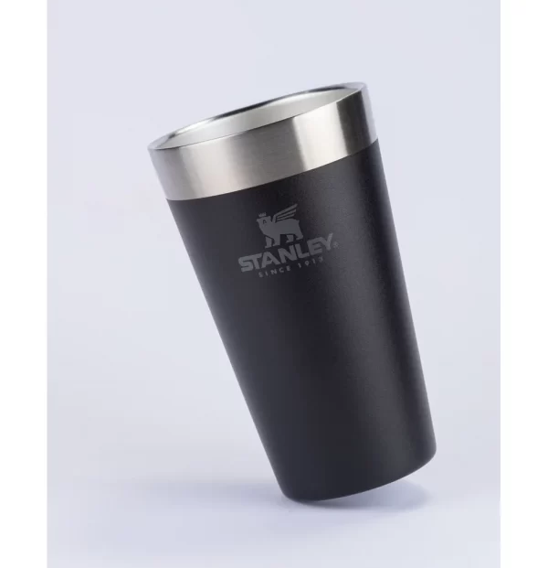 COPO TÉRMICO DE CERVEJA STANLEY MATTE BLACK 473ML - 08029 - Image 2