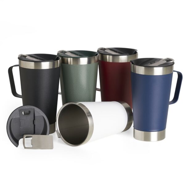 Caneca Térmica Inox com Abridor 500ml - 04082 - Image 2