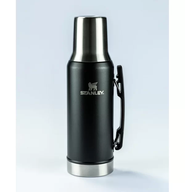 GARRAFA TÉRMICA MATE SYSTEM MATTE BLACK 1.2L - 08066