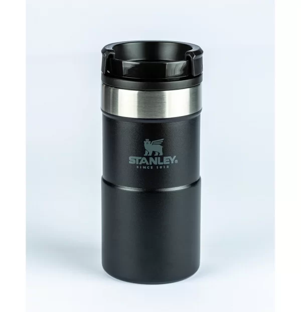 MUG TÉRMICO NEVERLEAK STANLEY BLACK 250ML - 08062