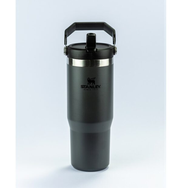 TUMBLER TÉRMICO FLIP STRAW STANLEY CHARCOAL 887ML - 08089 - Image 3