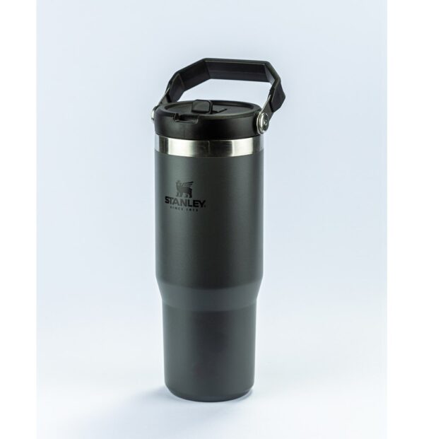 TUMBLER TÉRMICO FLIP STRAW STANLEY CHARCOAL 887ML - 08089 - Image 4