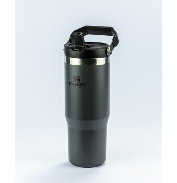 TUMBLER TÉRMICO FLIP STRAW STANLEY CHARCOAL 887ML - 08089 - Image 5