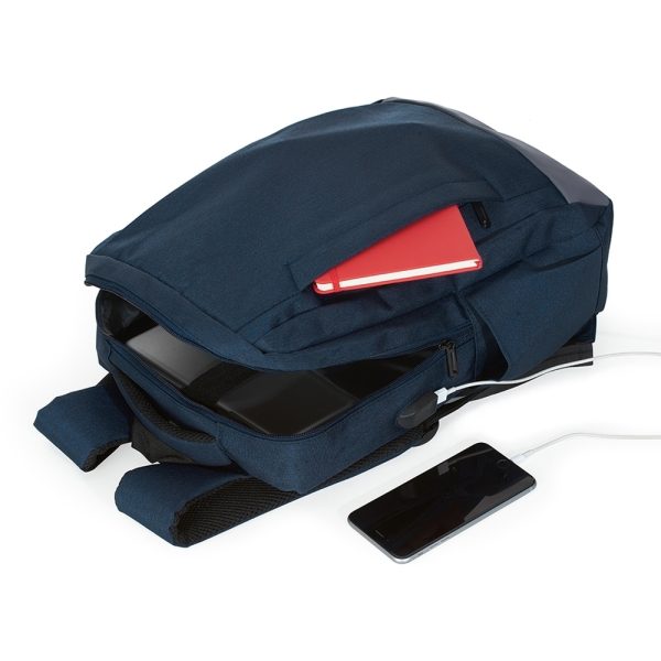 Mochila de Nylon USB - 03034 - Image 3