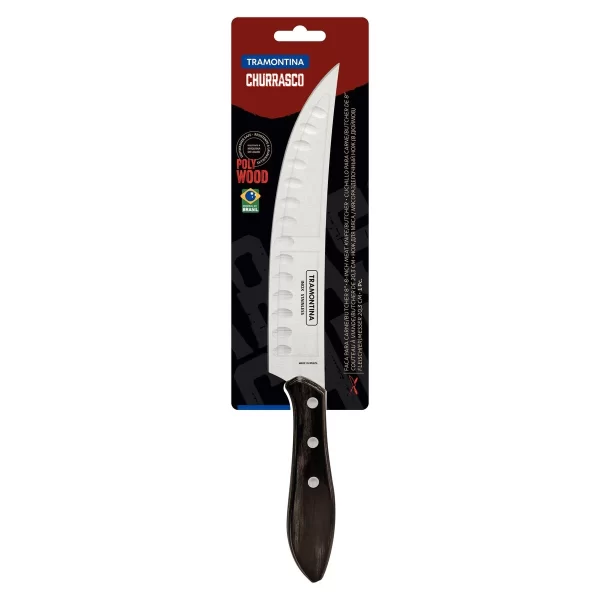 Faca para Carne Butcher Tramontina com Lâmina em Aço Inox e Cabo em Madeira Tratada Polywood Castanho 8" - 21180198 - Image 5