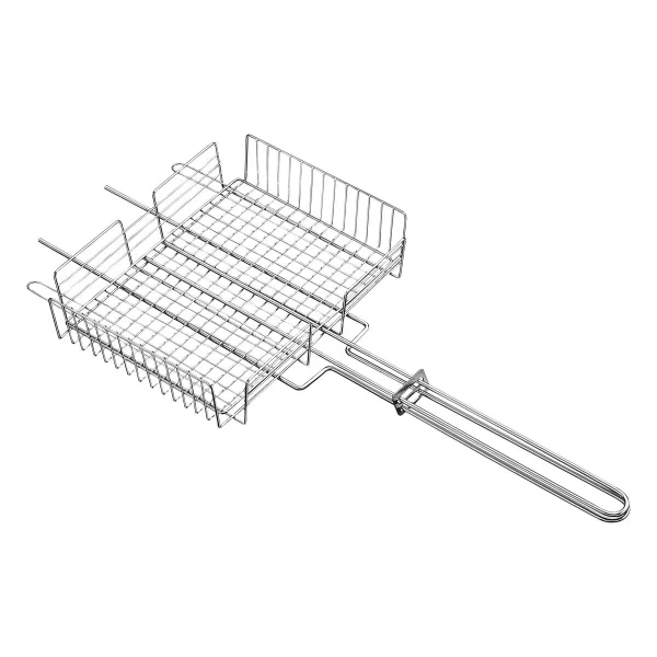 Grelha Multiuso Tramontina Churrasco em Aço Inox 70,2 x 31,5 cm - 26485000