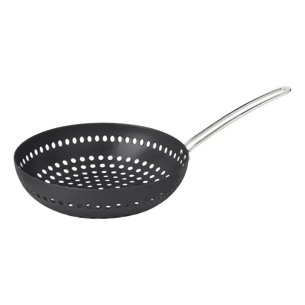 Grelha Wok Furada Tramontina Churrasco em Alumínio Anodizado com Cabo 26 cm - 20847026