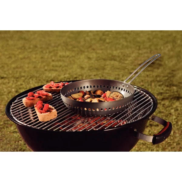 Grelha Wok Furada Tramontina Churrasco em Alumínio Anodizado com Cabo 26 cm - 20847026 - Image 8