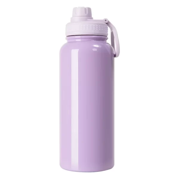 Garrafa Squeeze Para Sublimação Térmica Com Tampa Emborrachada de 900ml Lilás - 57034