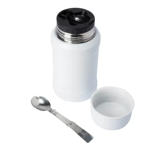 Garrafa Térmica de 800ml Branca Inox + Colher dobrável + Bag Térmica - Sem Resina - 56699 - Image 3