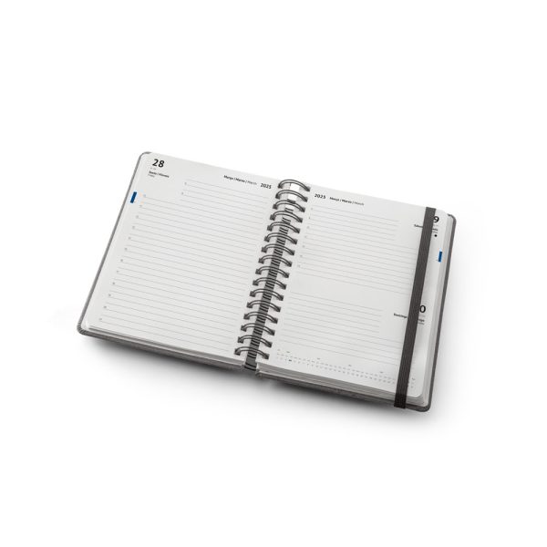 Agenda A5 com argolas em pele reciclada - 66215 - Image 3