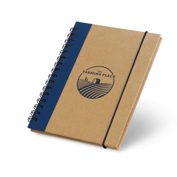 CORNISH. Caderno A6 em cartão com folhas lisas reciclado - 93428 - Imagem 2