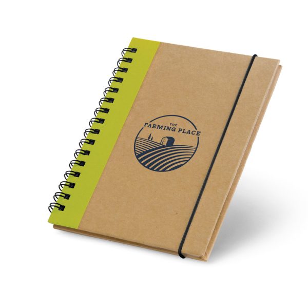 CORNISH. Caderno A6 em cartão com folhas lisas reciclado - 93428 - Imagem 6