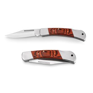 FALCON II. Canivete em aço inox e madeira - 94031