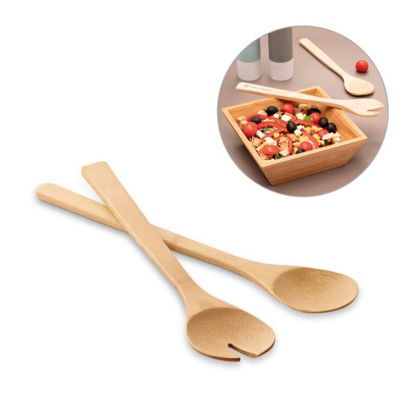 SALVY. Conjunto de 2 talheres para salada em bambu - 93969