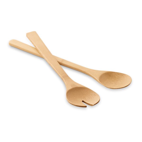SALVY. Conjunto de 2 talheres para salada em bambu - 93969 - Imagem 2