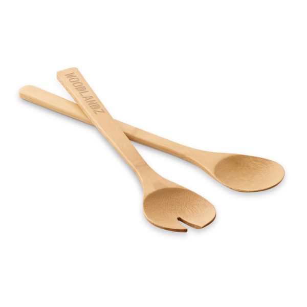 SALVY. Conjunto de 2 talheres para salada em bambu - 93969 - Imagem 3