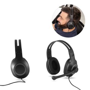 KILBY. Fone de ouvido ajustáveis com microfone em ABS e PP - 97088