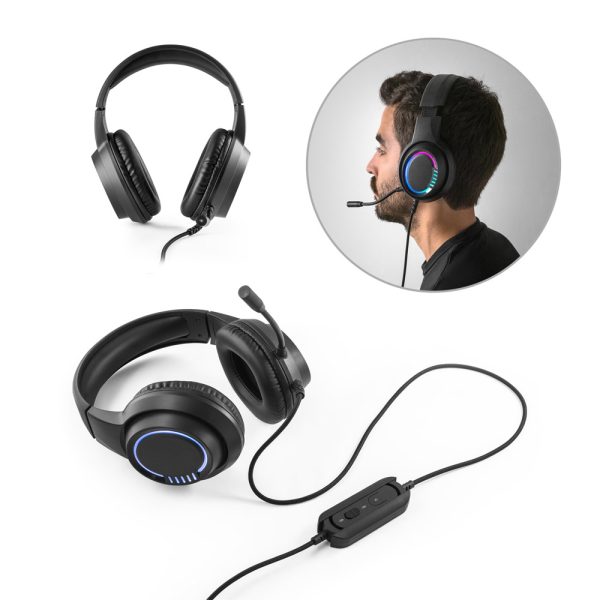 THORNE HEADSET RGB. Fones de ouvido para jogos com microfone de alta qualidade incorporado com luzes RGB - 97135