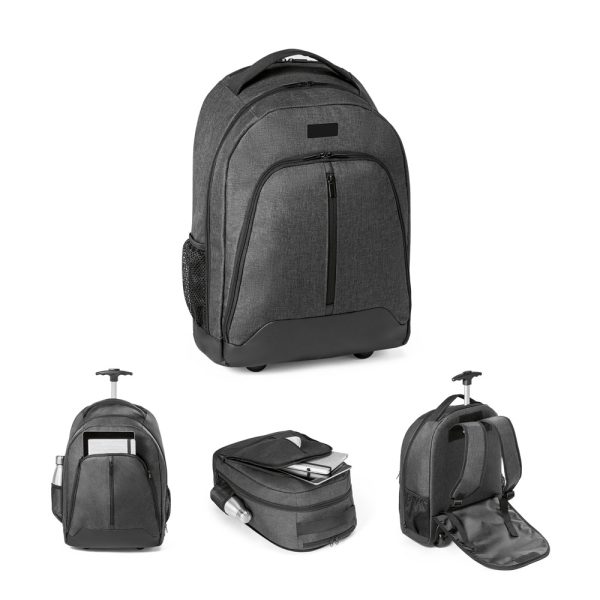 EINDHOVEN. Mochila trolley para notebook 15.6'' em 600D de alta densidade e poliéster 600D impermeável - 92145