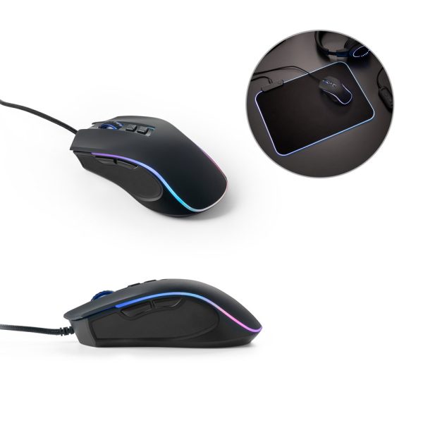 THORNE MOUSE RGB. Mouse para jogos em ABS com acabamento em borracha - 97133