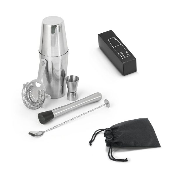BRAMBLE. Set de coquetel com 6 peças em aço inox - 94043