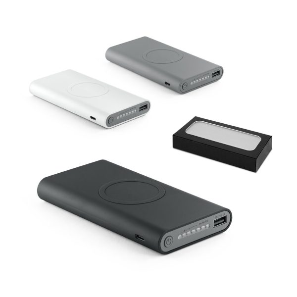 ALDRIN X. Bateria portátil wireless em ABS 10.000 mAh - 57904