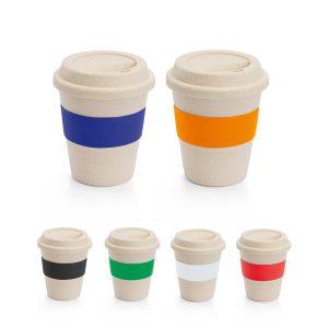 LATTE. Copo de viagem em fibra de bambu (60%) e PP (40%) 380 mL - 94067