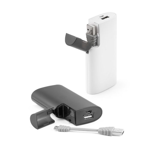 HUBBLE. Bateria portátil em ABS com bateria polímero de lítio 4.000 mAh - 97076