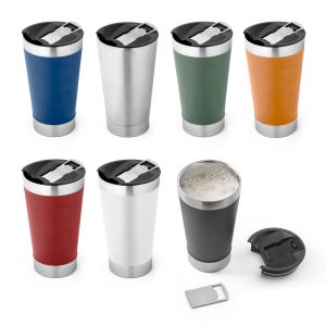 HALPERT LID. Copo térmico de viagem em aço inox 630 mL - 94266