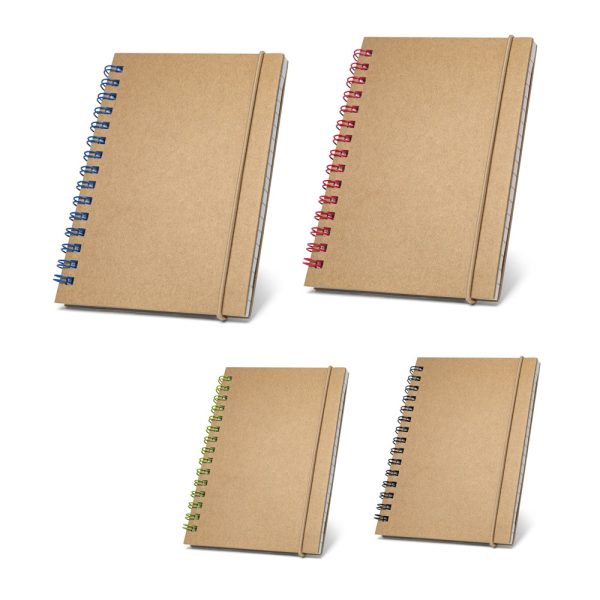 MARLOWE. Caderno de bolso espiral com folhas pautadas - 93707
