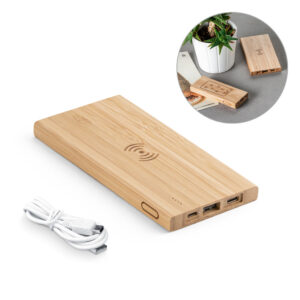 FITCH ECO. Bateria portátil em bambu 5.000 mAh - 57909
