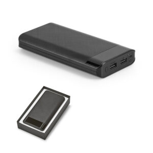 RAMAN BK. Bateria portátil em ABS com LED 16.000 nAh - 57905