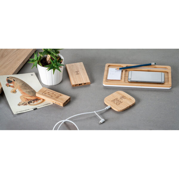 FITCH ECO. Bateria portátil em bambu 5.000 mAh - 57909 - Imagem 2