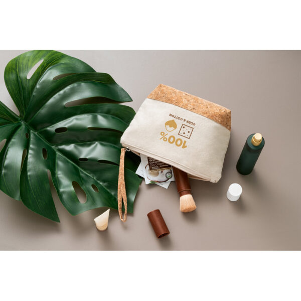 BLANCHETT. Bolsa de cosméticos em 100% de algodão e cortiça (280 g/m²) - 92735 - Imagem 2