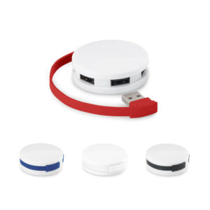 GARDNER. Hub USB 2.0 em ABS com 4 portas - 97357