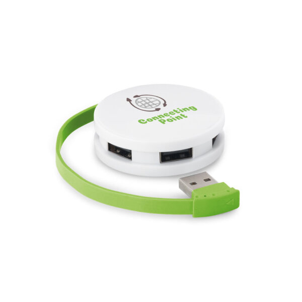 GARDNER. Hub USB 2.0 em ABS com 4 portas - 97357 - Imagem 3