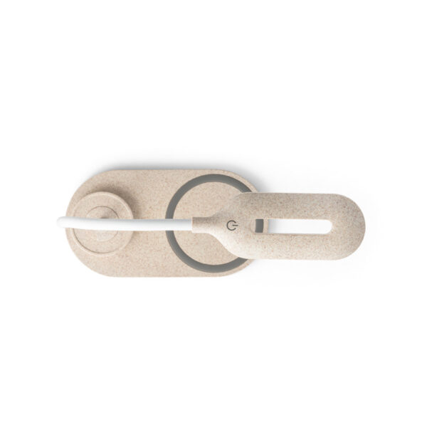 LEZZO. Luminária de mesa com carregador wireless em ABS e fibra de palha de trigo - 58517 - Imagem 10