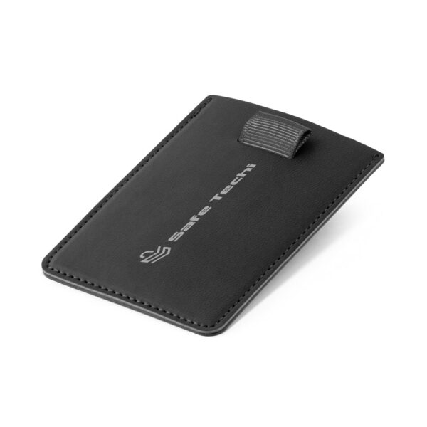 POPPY. Porta cartões em PU com bloqueio RFID e fita elástica em poliéster - 93265 - Imagem 2