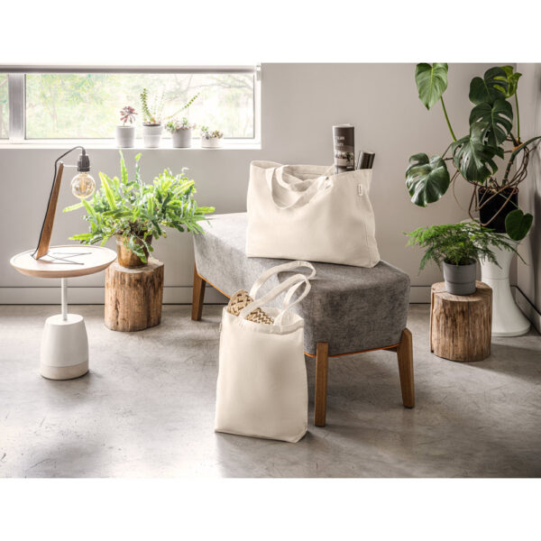 PARMA. Sacola em 50% algodão, 30% algodão reciclado e 20% poliéster reciclado (220 g/m²) - 92330 - Imagem 2