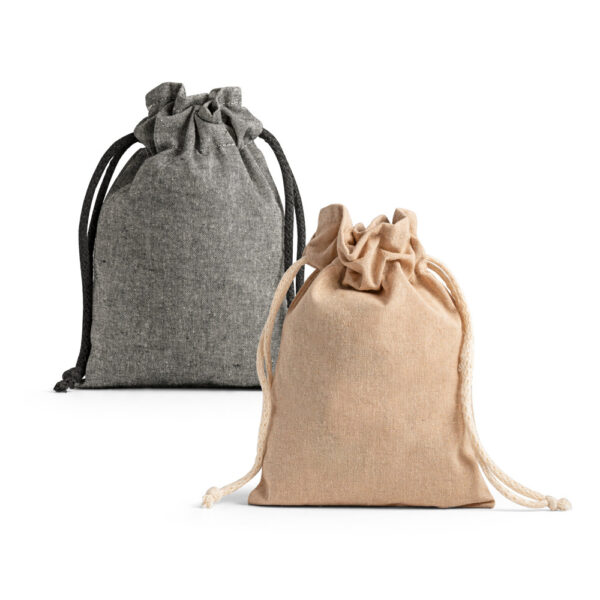 GIBRALTAR. Sacola em 70% algodão reciclado e 30% poliéster reciclado (140 g/m²) sem tingimento - 92076