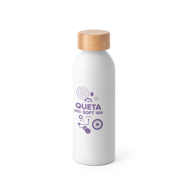 QUETA SOFT. Squeeze em alumínio com tampa em bambu 550 mL - 94256 - Imagem 2
