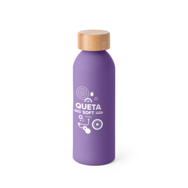 QUETA SOFT. Squeeze em alumínio com tampa em bambu 550 mL - 94256 - Imagem 7