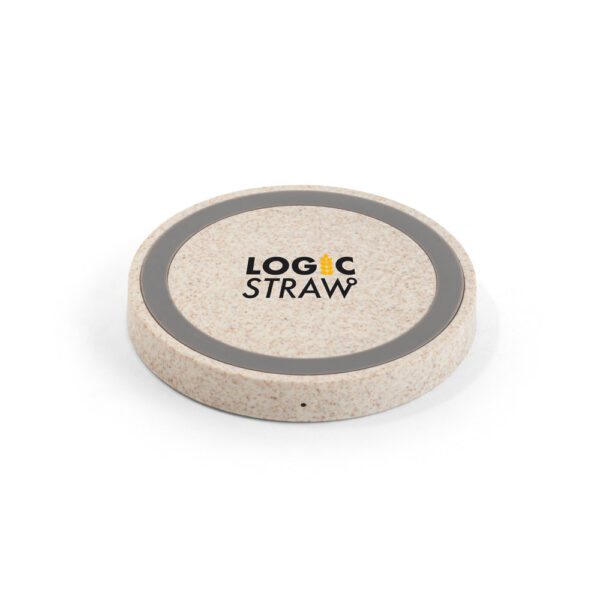 CUVIER II. Carregador wireless em ABS e fibra de palha de trigo - 57929 - Imagem 3