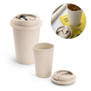 TOFFA. Copo de viagem em fibra de bambu e PP 380 mL - 94066