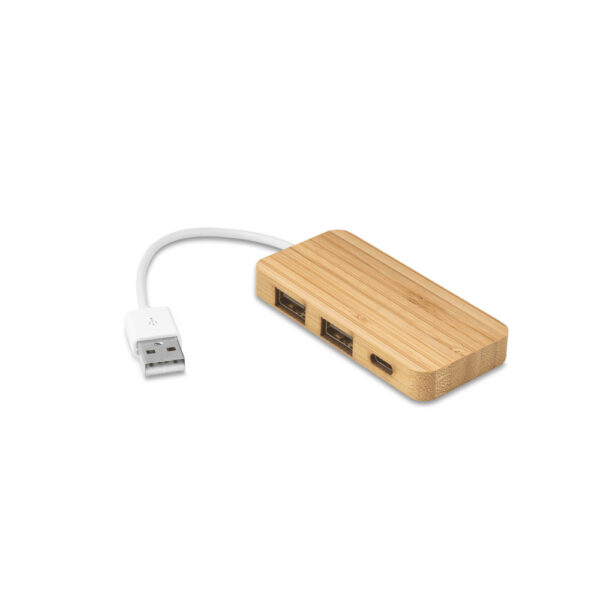 MOSER. Hub em bambu com 2 portas - 97127 - Imagem 3