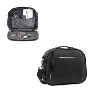 KATHRINE. Mala de cosméticos em 600D e EVA com fecho duplo - 92125