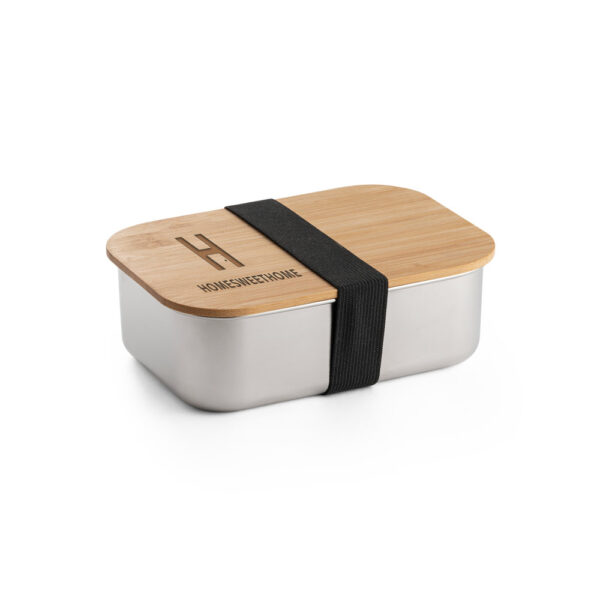 SHINO. Lancheira. Marmita em aço inox e tampa em bambu 800 mL - 94025 - Imagem 5