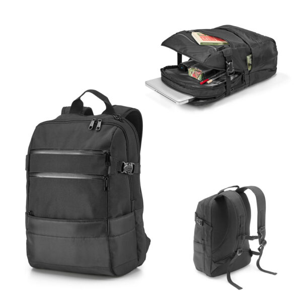 ZIPPERS BPACK. Mochila para notebook 15.6'' em 840D jacquard e 300D - 92280