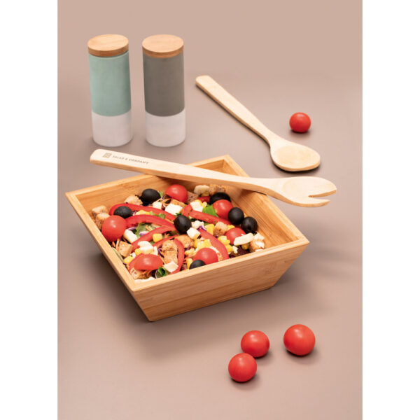 PEPPER. Saladeira em bambu em formato quadrado - 93968 - Imagem 2